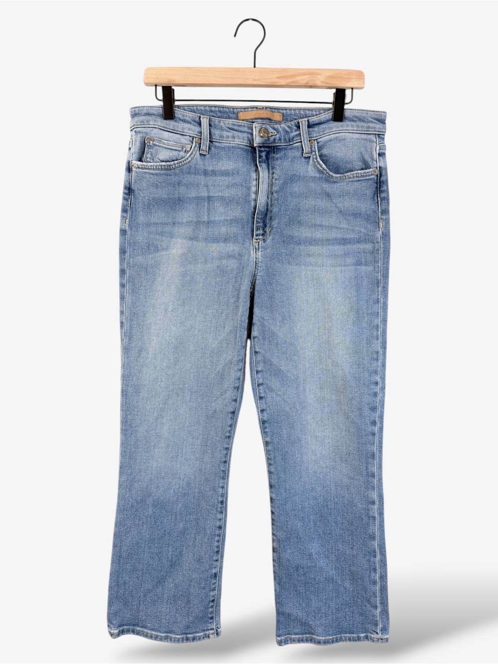 Joe’s Jeans The Callie High Rise Cropped Bootcut Jeans Size 31 Light Wash